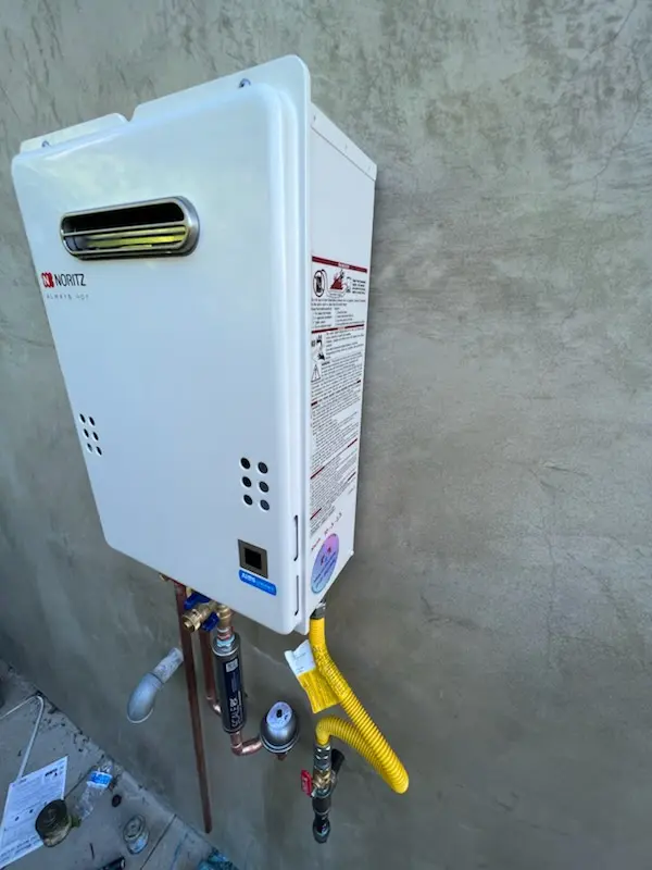 Tankless water heater installation for Bentwood Grove homes